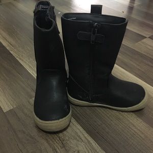 Toddler black boots